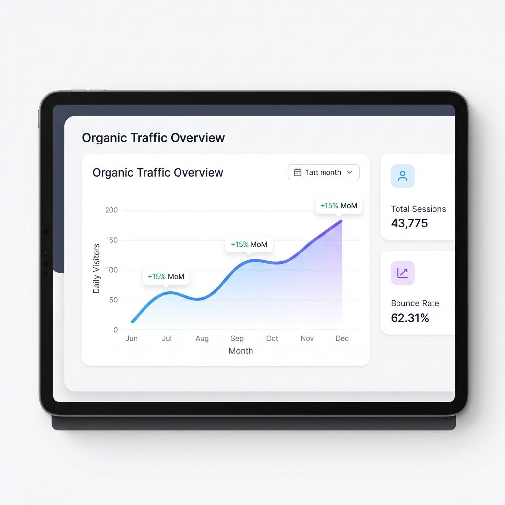 Google Analytics Dashboard Chart