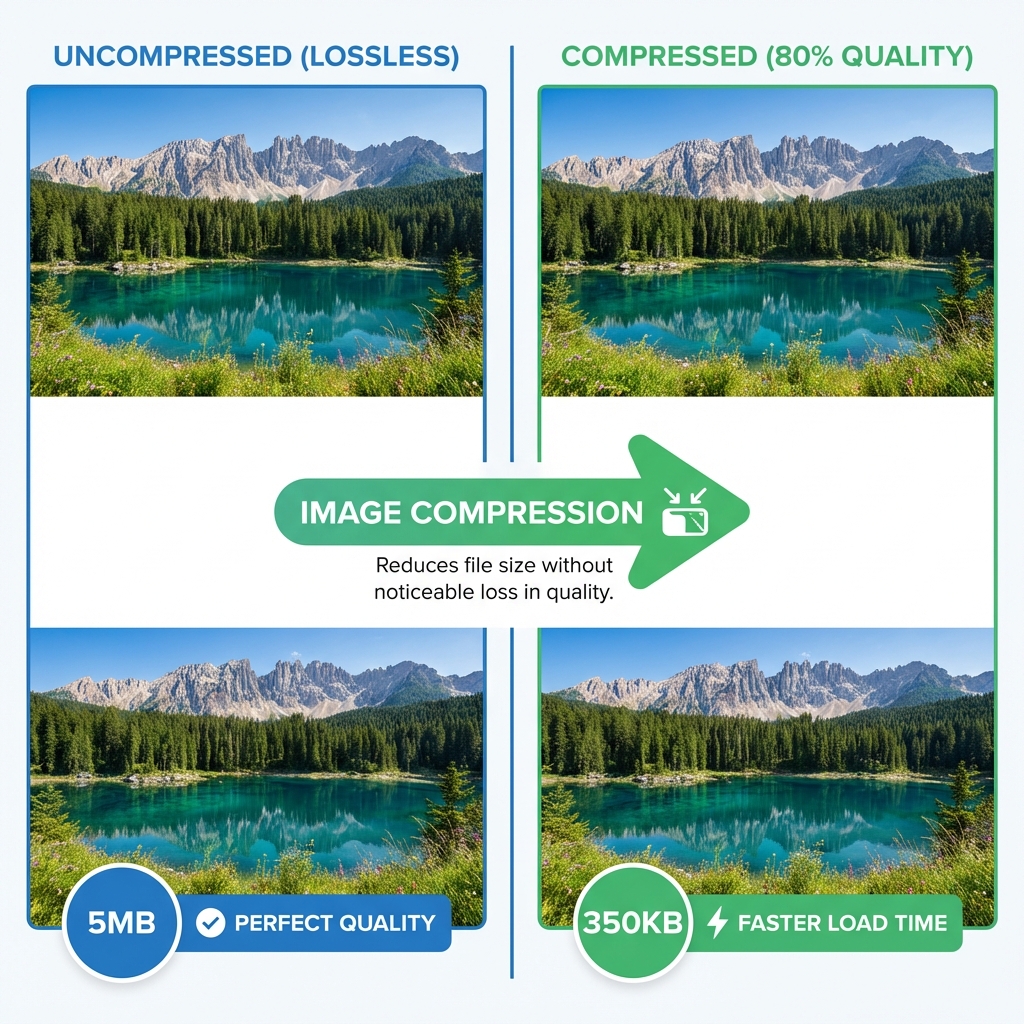 Image Compression Before vs After Comparison